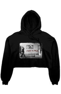 Amar Te Duele Crop Fleece Hoodie